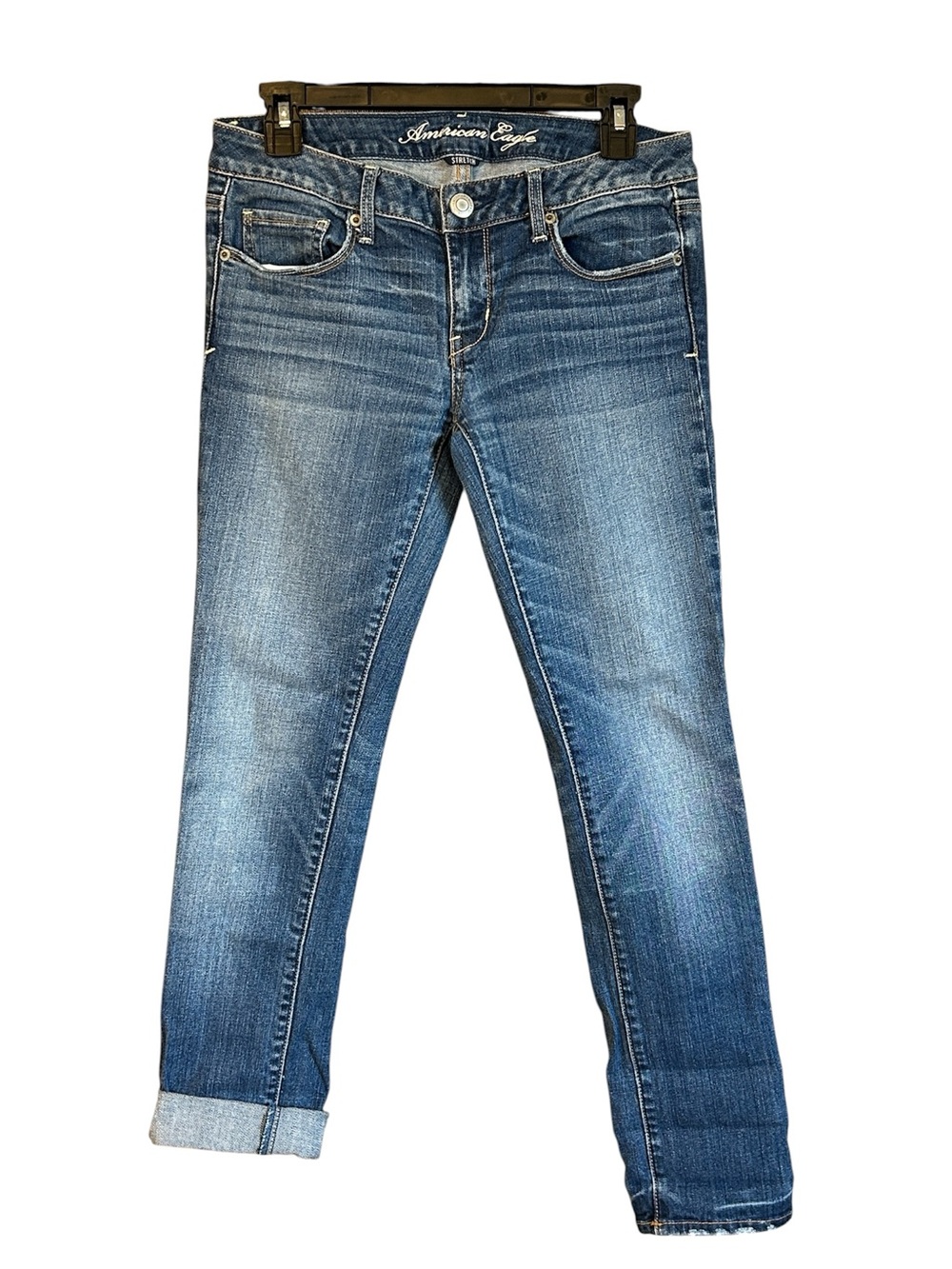 Vintage 2010 Y2K American Eagle AE Stretch Low Rise Skinny Jeans Size 6 Short